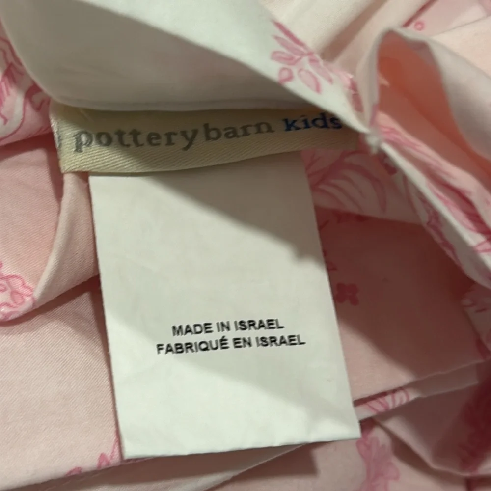 ISABELLE TOILE DUVET Cover & 2 PILLOWCASE  HOUSSE DE COUETTE pottery barn kids